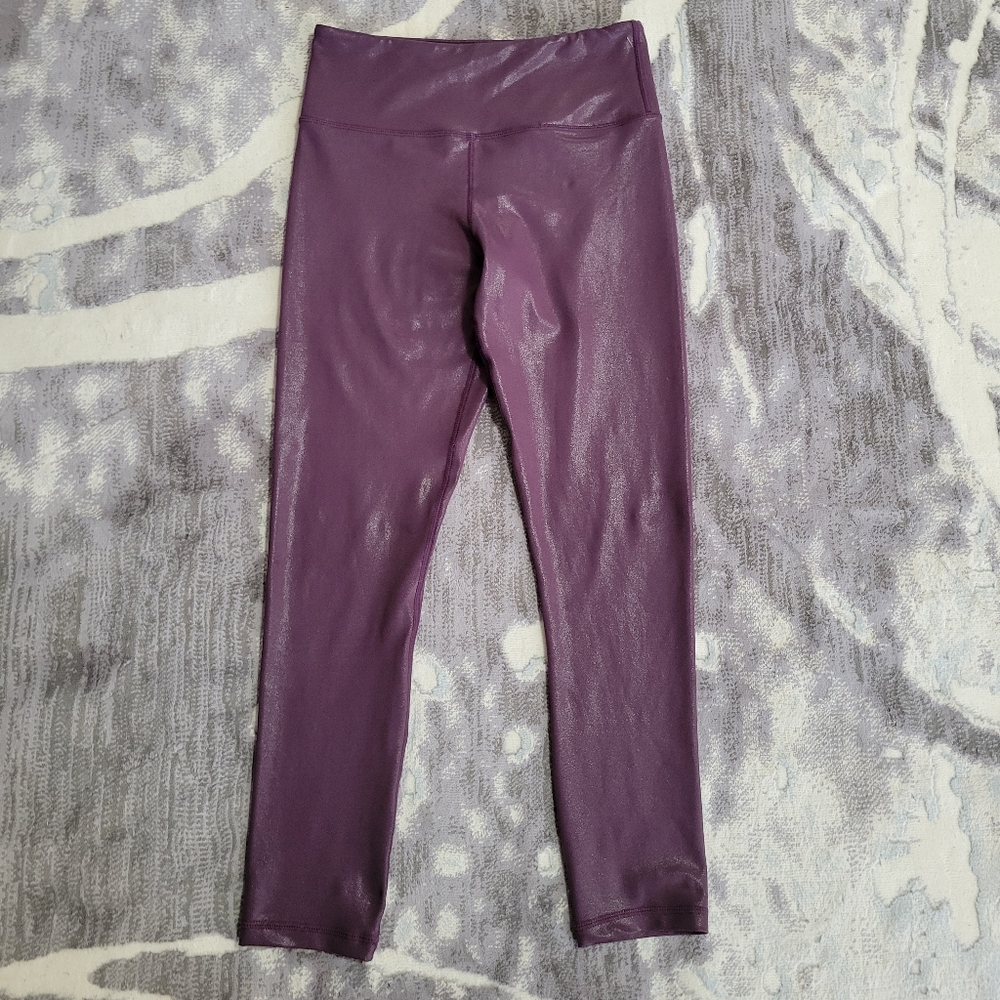 ZYIA Womnen's' Glossy Violet High Rise Women's Leggings Size 6-8